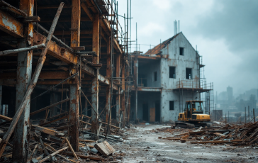 Immagine di un cantiere edile a Palo del Colle