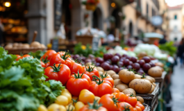 Turismo in Italia con turisti felici e paesaggi iconici