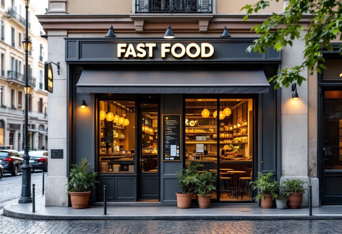 Momenti di paura a Roma: uomo barricato in un fast food