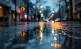 Vigili del fuoco assistono automobilisti bloccati dal maltempo