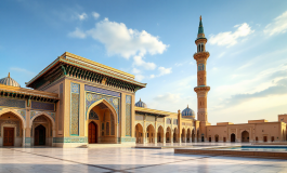 Bambini in visita a un centro islamico a Treviso