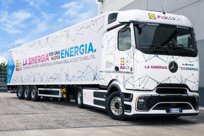 Lidl, missioni di trasporto a zero emissioni con camion full electric