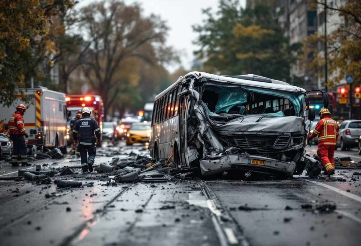 Incidente stradale a Cortona: maxi emergenza per un pullman coinvolto