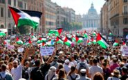 corteo gaza roma