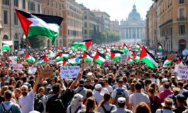 corteo gaza roma