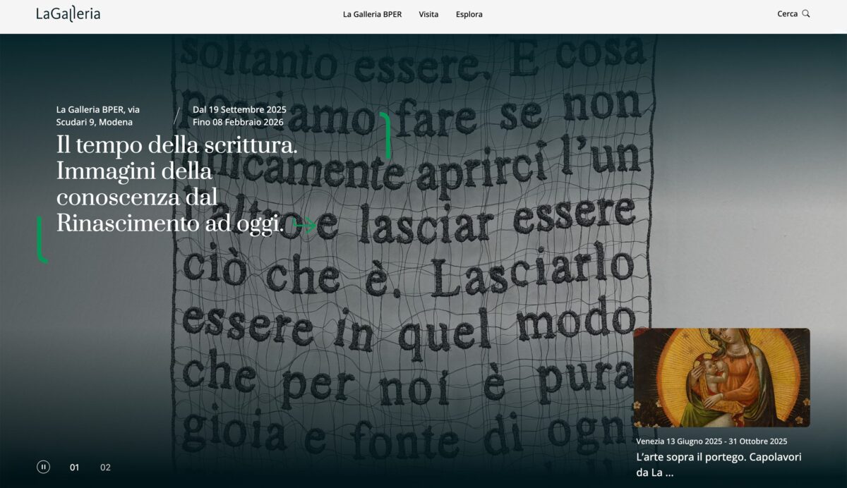 Per gli appassionati di arte online la Galleria BPER