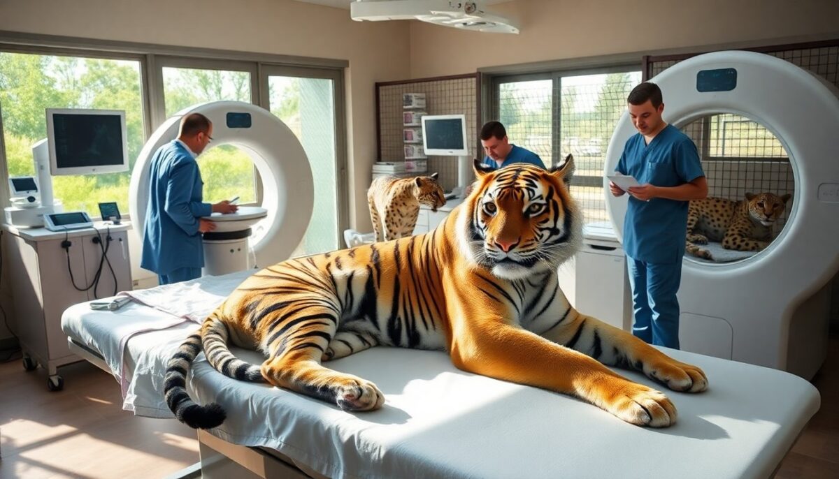 Esami Veterinari per Grandi Felini al Big Cat Sanctuary: Salute e Cura degli Animali Selvatici