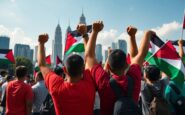 manifestazioni pro palestina in malaysia contro la visita di trump 1761475462