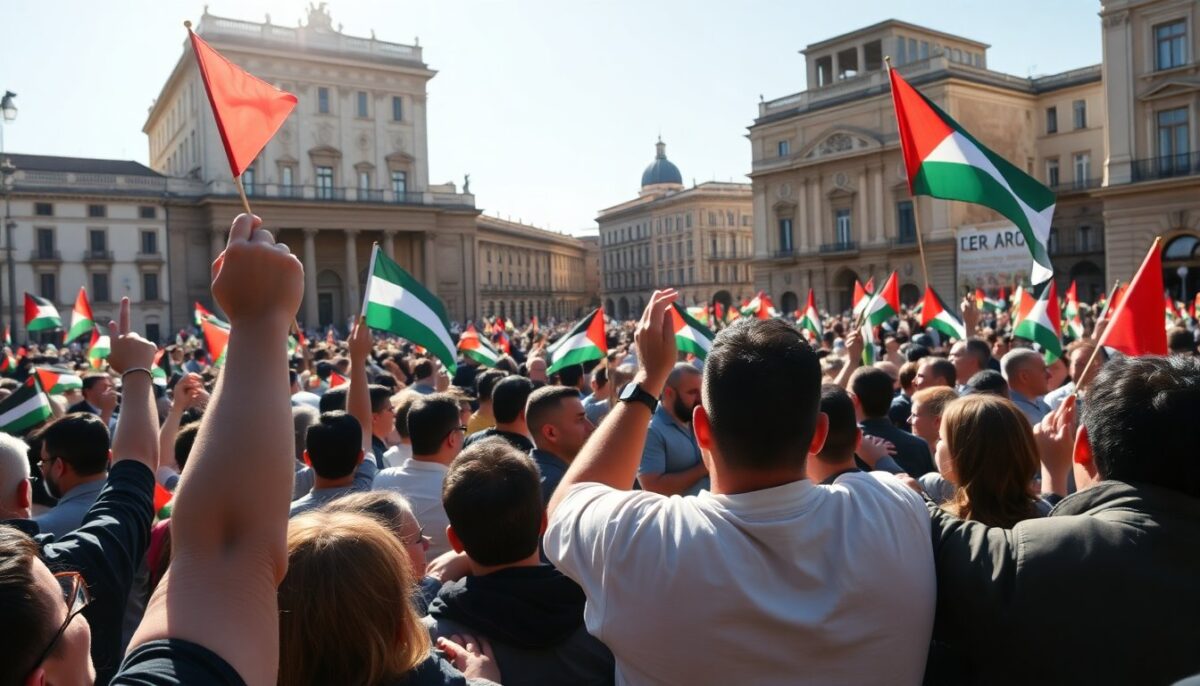 Mobilitazioni italiane in sostegno alla causa palestinese