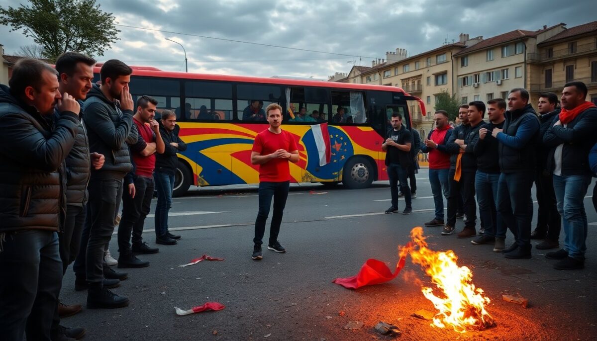 Ultrà coinvolti nell'assalto al bus: confessioni e indagini in corso