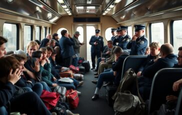 aggressione su un treno in gran bretagna piu di dieci feriti e paura tra i passeggeri 1762047882 364x230