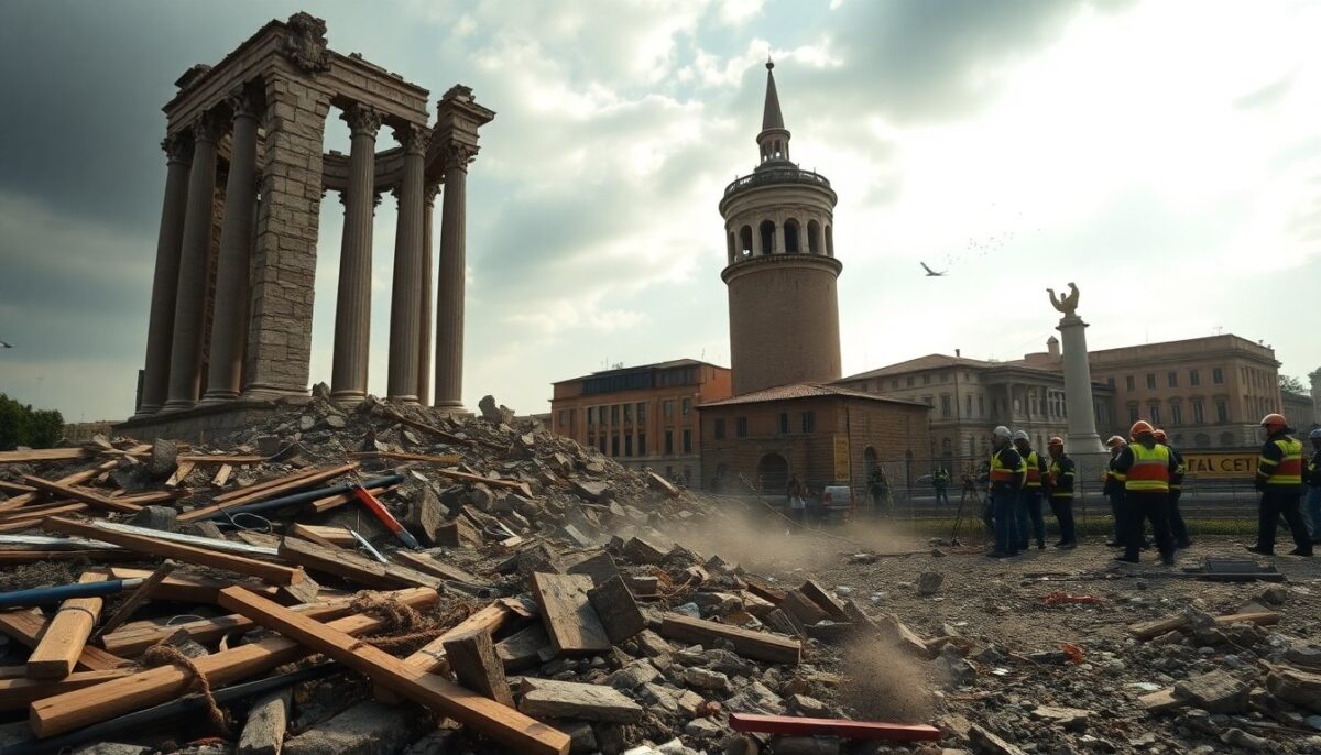 Crollo della Torre dei Conti a Roma: La testimonianza emozionante di un sopravvissuto