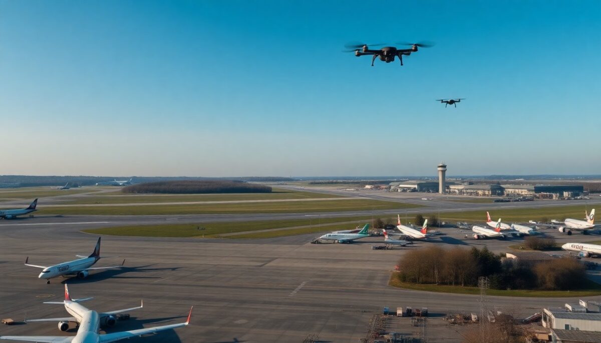 Droni che disturbano il traffico aereo in Belgio: un problema crescente