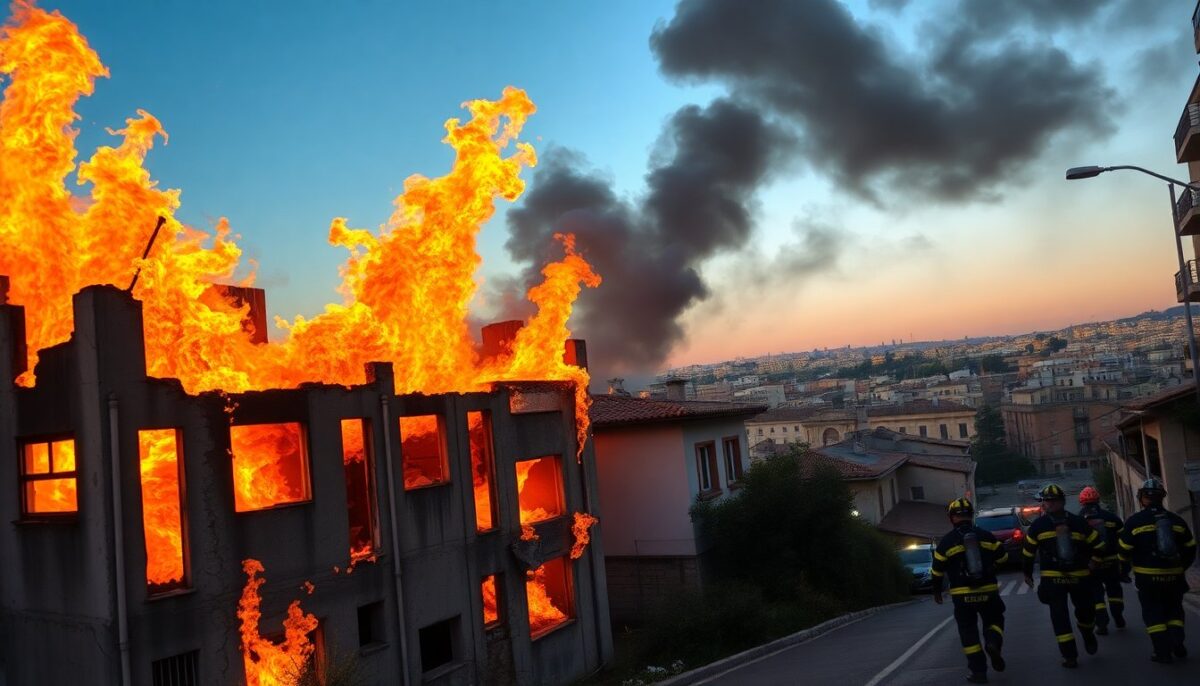 Incendio a Roma: Palazzo Abbandonato in Via Cesare Tallone, Le Cause e gli Sviluppi