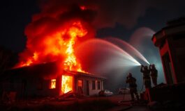 incendio in un immobile dismesso a roma ferito un uomo 1762849568 265x160