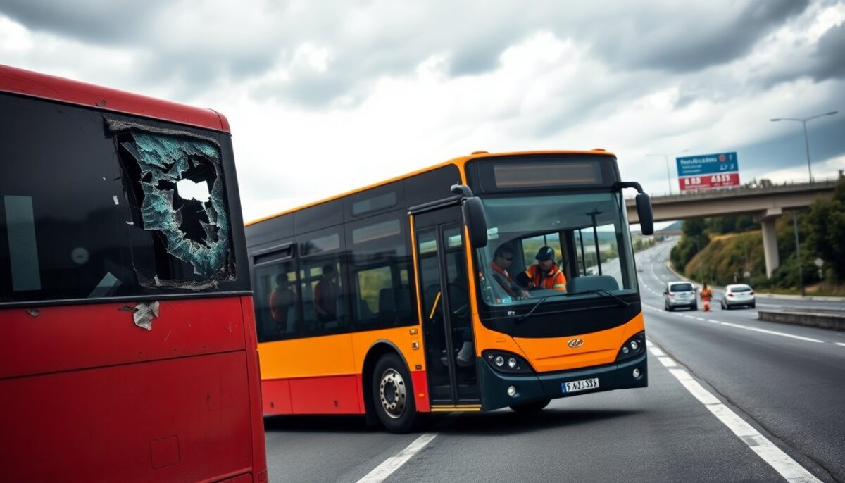 Incidente a Campobasso: Bottiglia Lanciata Colpisce un Autobus in Movimento