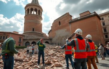 incidente alla torre dei conti di roma lavori di restauro sotto shock 1762188258 364x230
