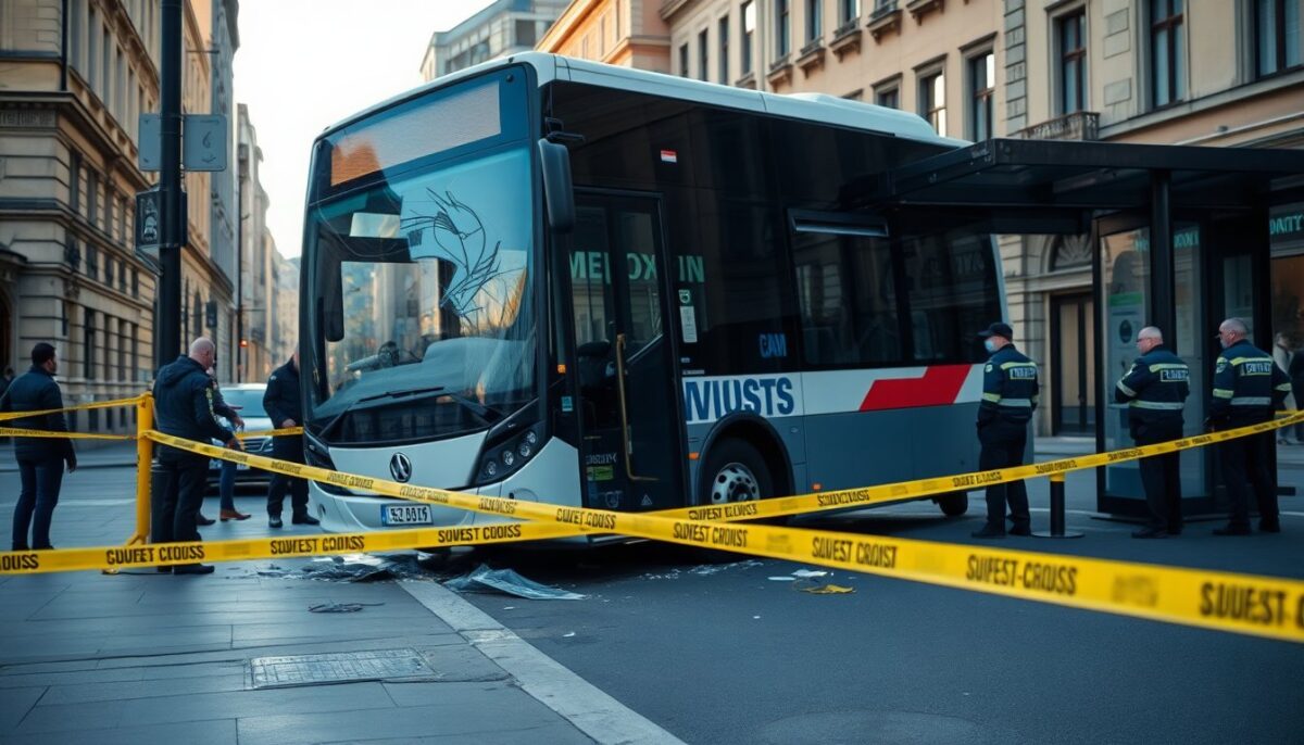 Incidente mortale a Stoccolma: autobus travolge fermata dei mezzi pubblici