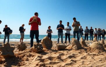 la resilienza degli artisti di gaza larte della sabbia come espressione di speranza 1763900558 364x230