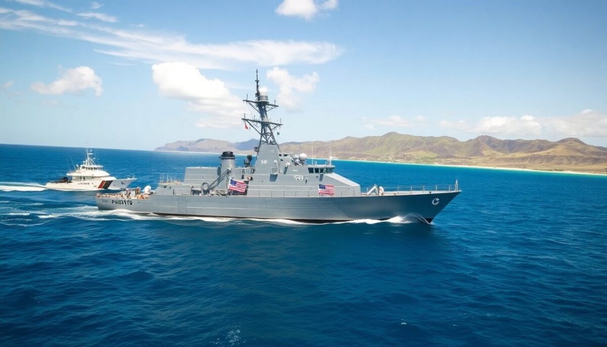 Nave spia russa sotto sorveglianza della Guardia Costiera hawaiana