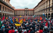 proteste a bologna durante la sfida virtus maccabi tel aviv ecco perche e successo 1763751745