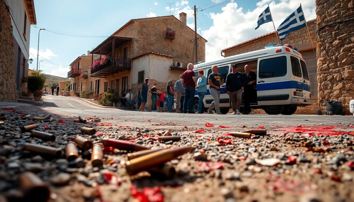 Sparatoria a Creta: attacco mortale legato a faide familiari provoca morti e feriti