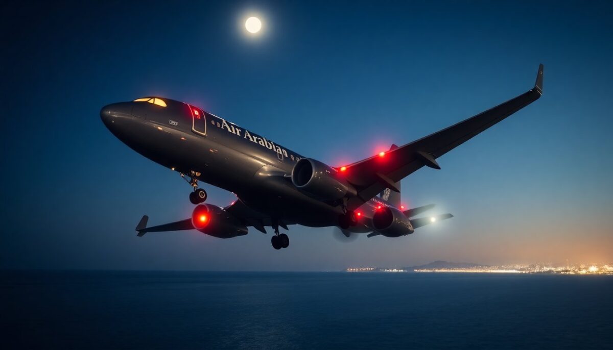 Volo Air Arabia in difficoltà: atterraggio a soli 12 metri dal mare a Catania