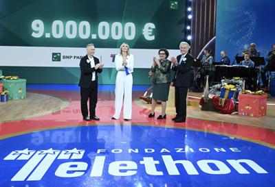 Telethon, Bnl Bnp Paribas raccoglie 9 milioni nel 2025, oltre 350 milioni in 34 anni