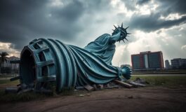 forti venti abbattuto replica della statua della liberta in brasile 1765900093 265x160