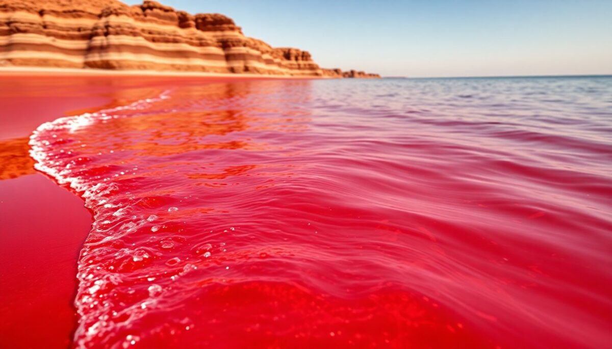 Le incredibili acque rosse dell'isola di Hormuz in Iran: un paradiso naturale da scoprire