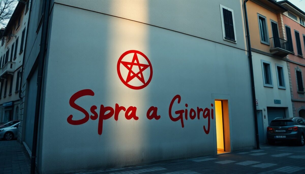 Minacce contro Giorgia Meloni: Scritte inquietanti a Busto Arsizio