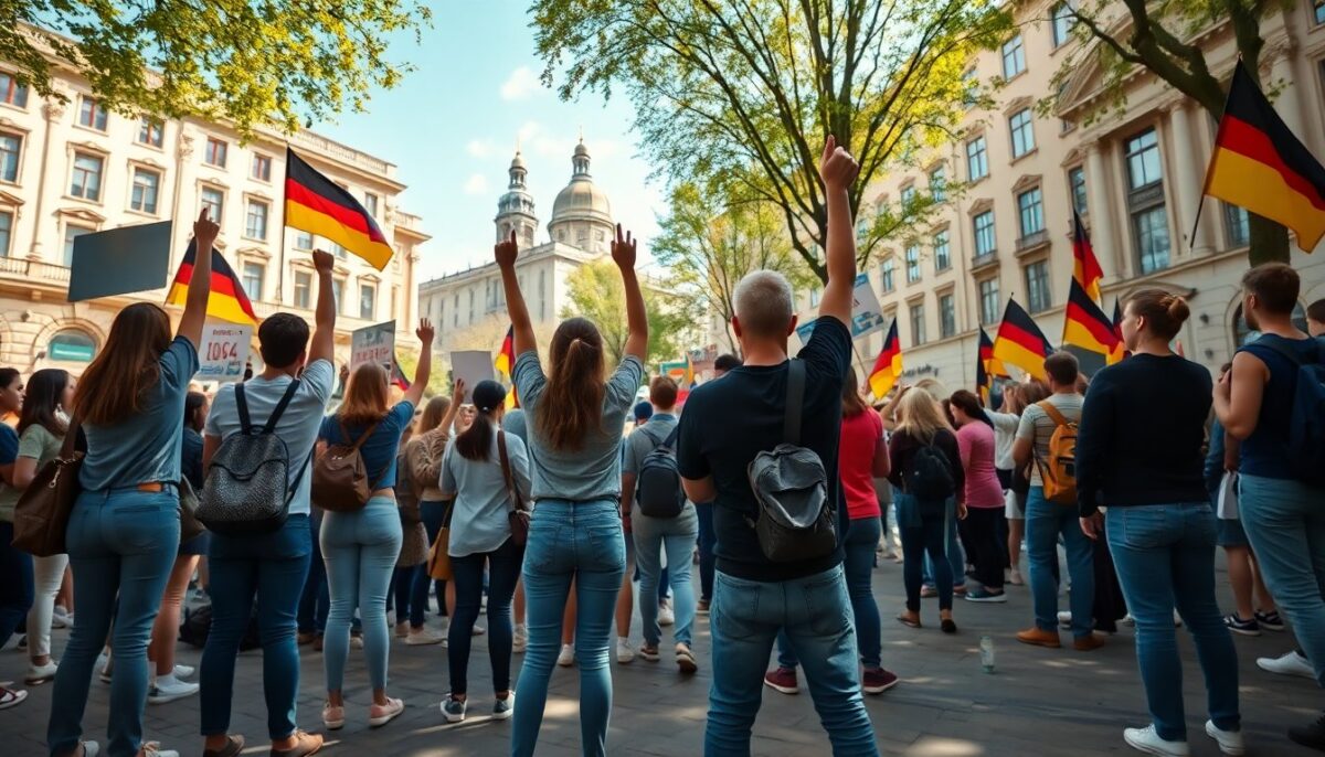Proteste degli studenti in Germania contro l'obbligo del servizio militare
