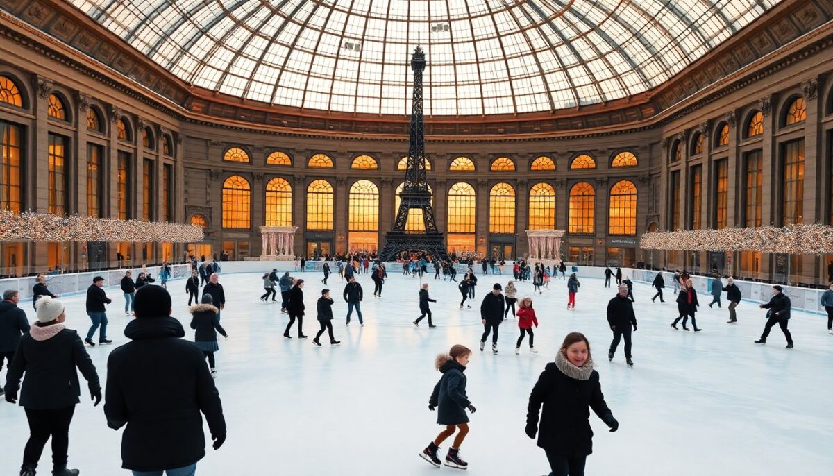 Scopri la pista di pattinaggio più grande del mondo al Grand Palais di Parigi