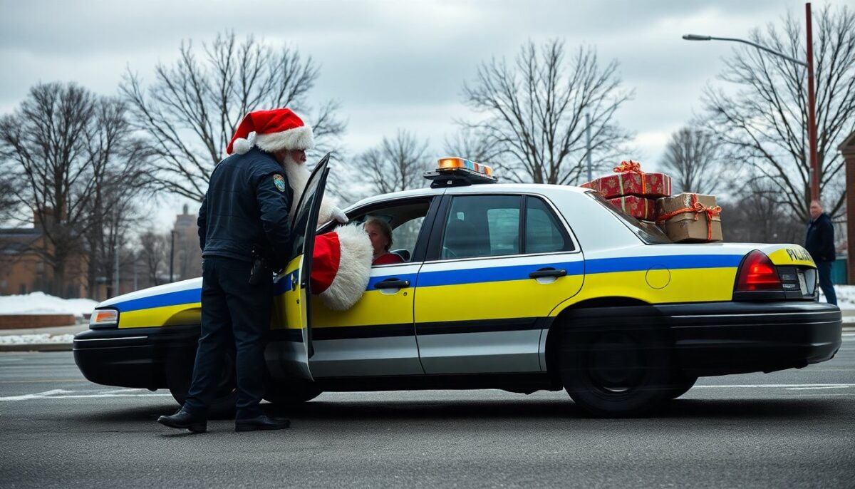 Un Incontro Inaspettato tra Babbo Natale e la Polizia dell'Ohio