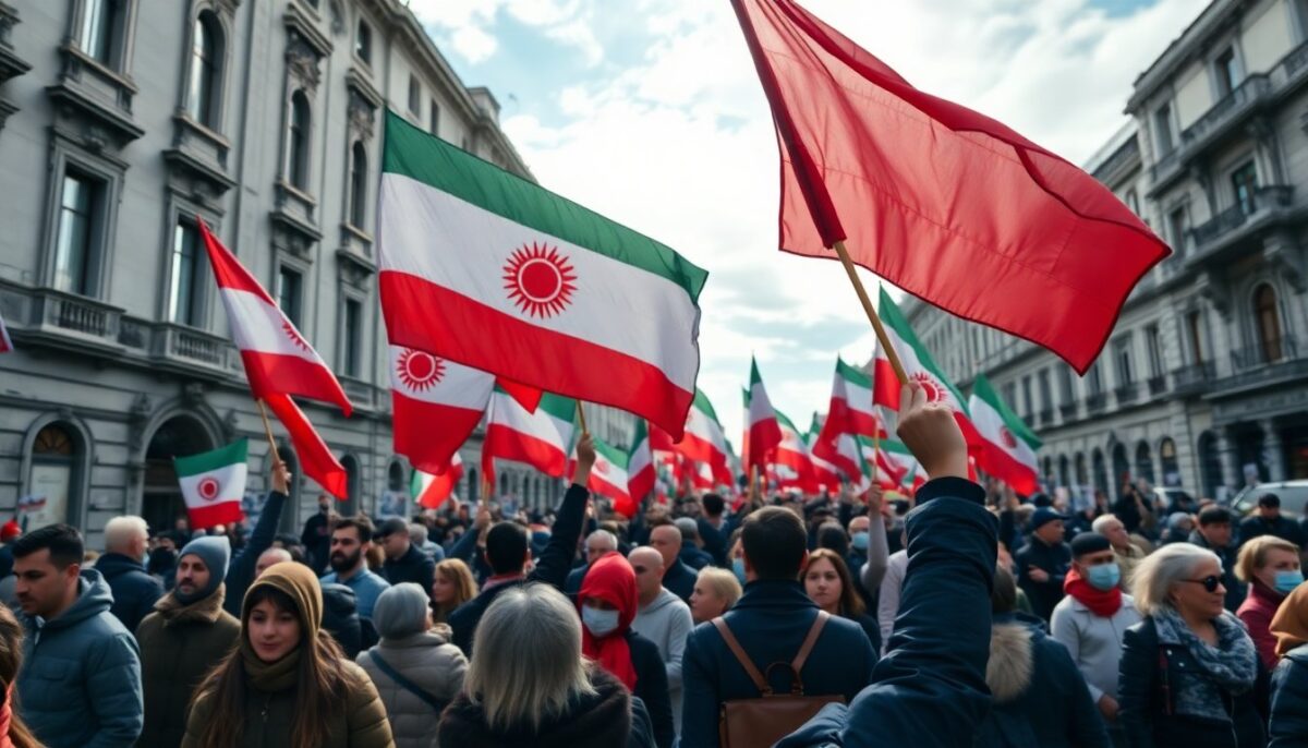 Corteo a Milano: Mobilitazione contro il regime degli Ayatollah in Iran