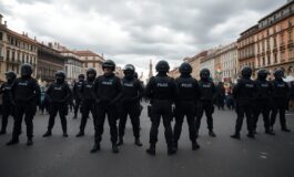 disordini a torino misure di sicurezza contro i manifestanti pro palestina 1768374646 265x160