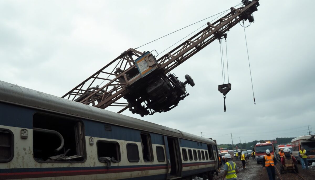 “Più di 20 morti”, una gru è crollata sul treno in corsa: oltre 70 feriti