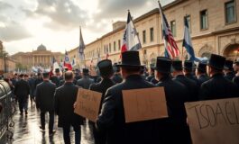 israele scontri durante la manifestazione ultraortodossa contro il servizio militare 1767814796 265x160