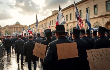 israele scontri durante la manifestazione ultraortodossa contro il servizio militare 1767814796 364x230