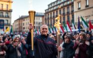 larrivo della fiamma olimpica a bologna marco belinelli celebra un momento storico 1767740202