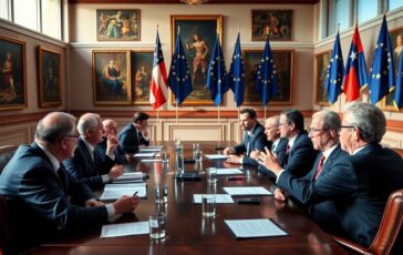 le reazioni dei leader europei alle minacce di trump sulle tariffe commerciali 1768794169 364x230