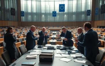 parlamento europeo rinvia la decisione sullaccordo commerciale con gli stati uniti 1769479733 364x230