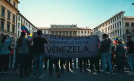 proteste a udine e arezzo contro lintervento degli stati uniti in venezuela 1768107886 265x160