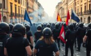 scontri violenti a torino la manifestazione di askatasuna sotto i riflettori 1769888033