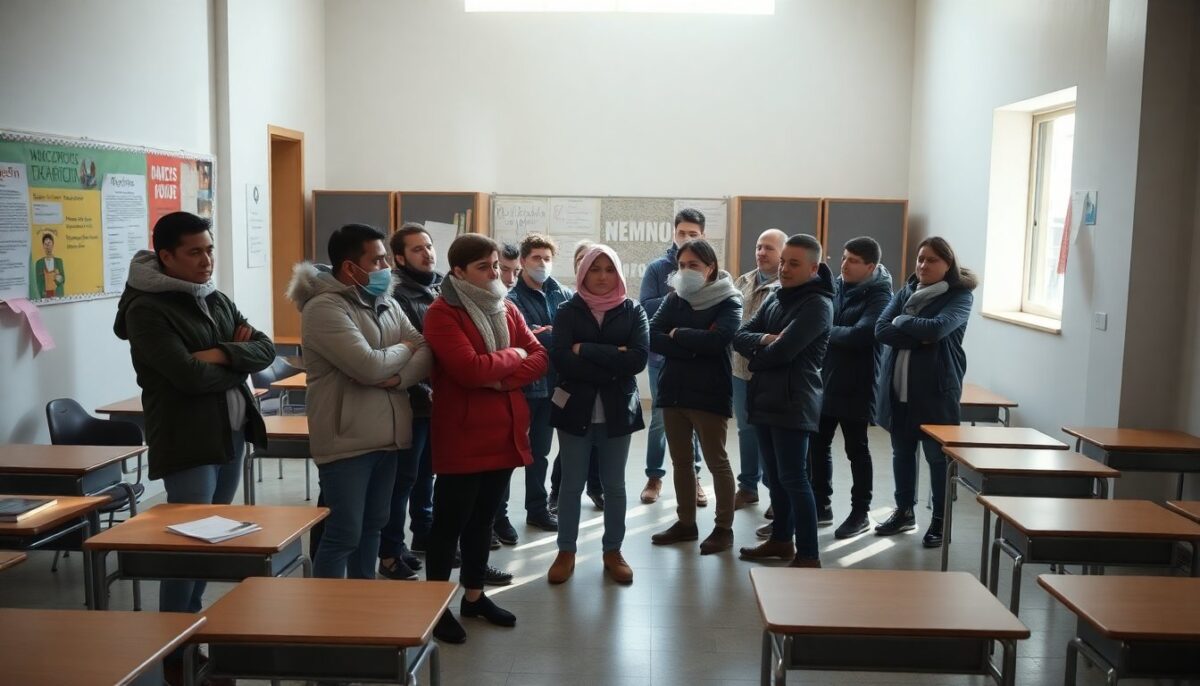 Studenti in protesta: "Basta freddo nelle aule scolastiche!"