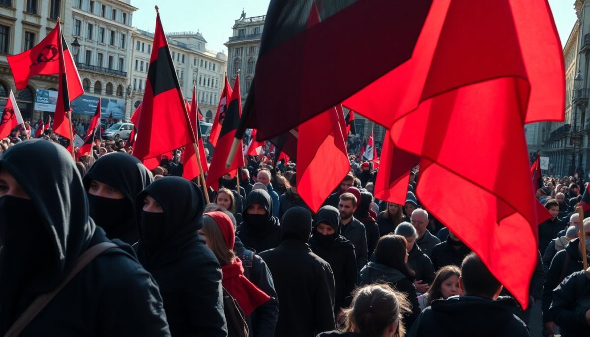 Tensioni a Torino nel corteo contro lo sgombero di Askatasuna