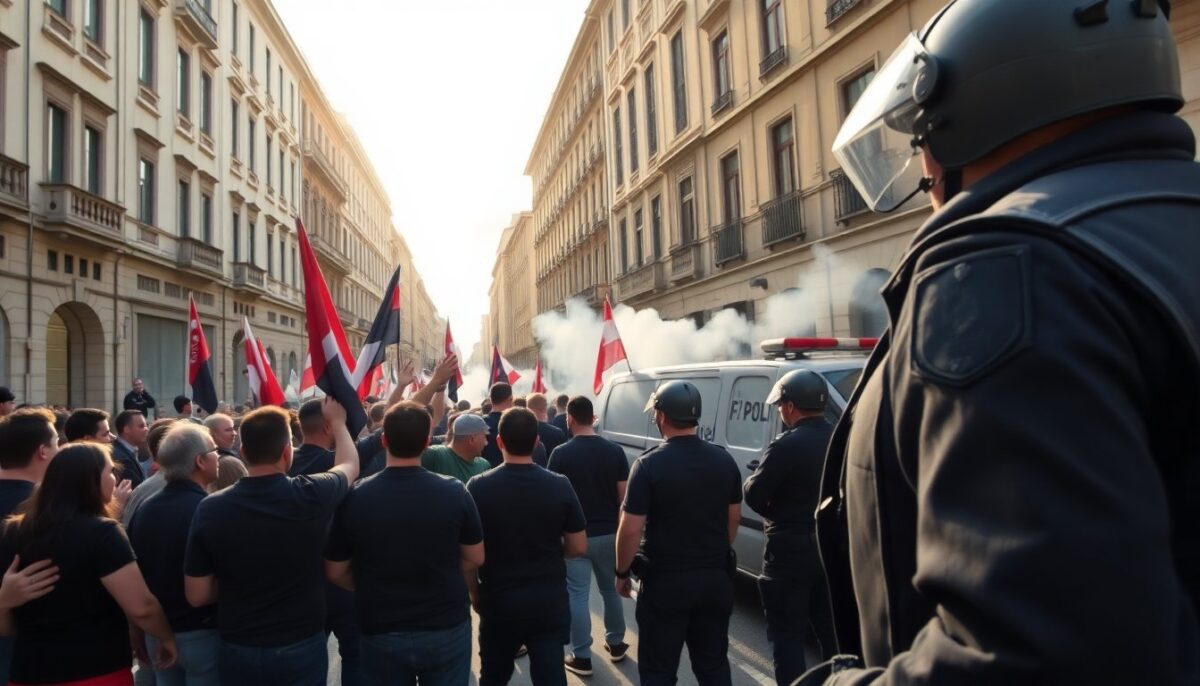 Arresti e feriti a Torino durante la manifestazione per Askatasuna