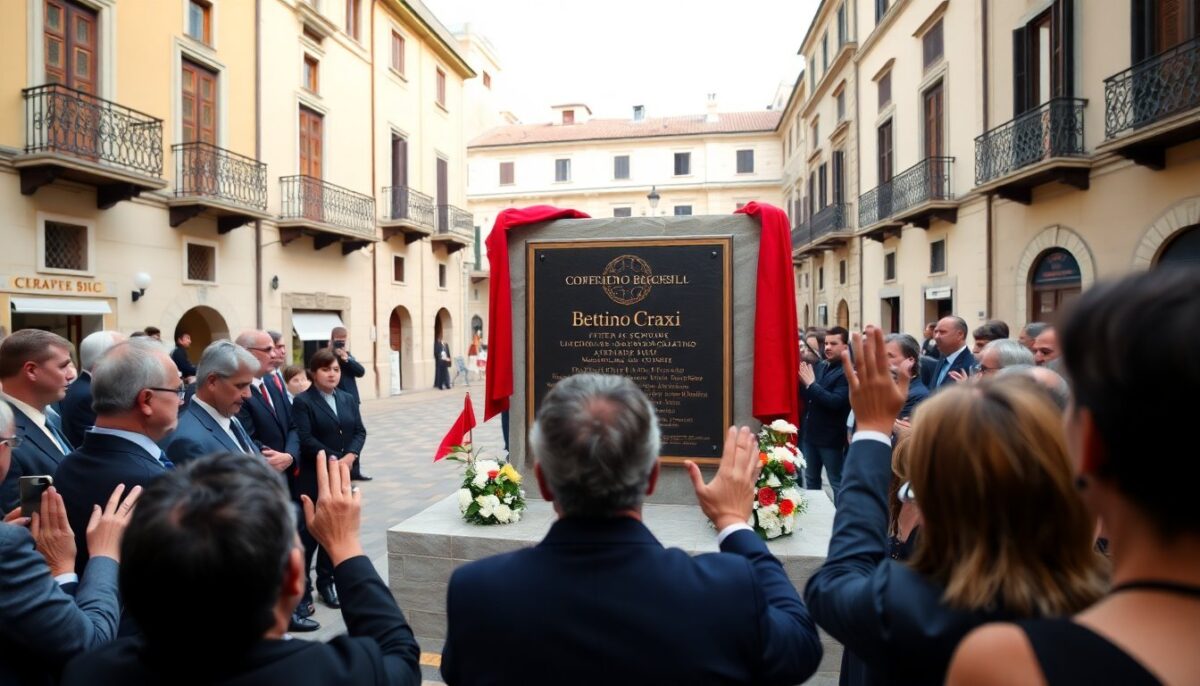 Benevento Intitola una Piazza a Bettino Craxi: Cerimonia Emozionante e Significativa