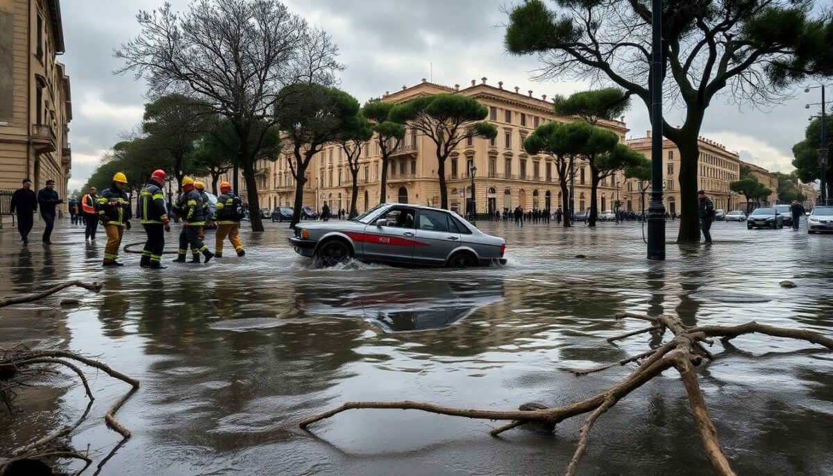 Civitavecchia Sottoposta a Forti Piogge e Allagamenti: Emergenza e Conseguenze