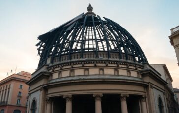 crollo della cupola al teatro sannazaro fiamme in via chiaia a napoli 1771316381 364x230